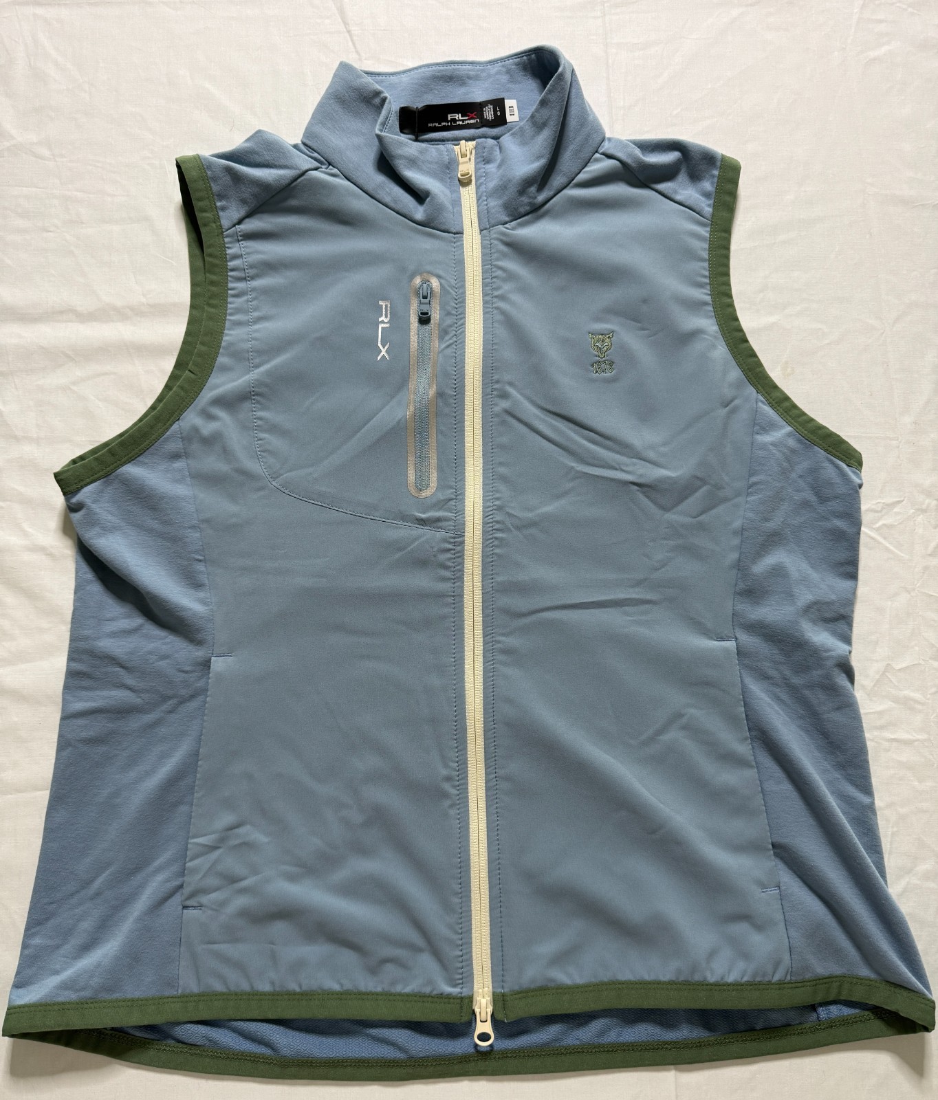 NWT WOMEN’S RLX RALPH LAUREN OW VEST – SIZE: LARGE – BLUE / GREEN MULT (A4.8)