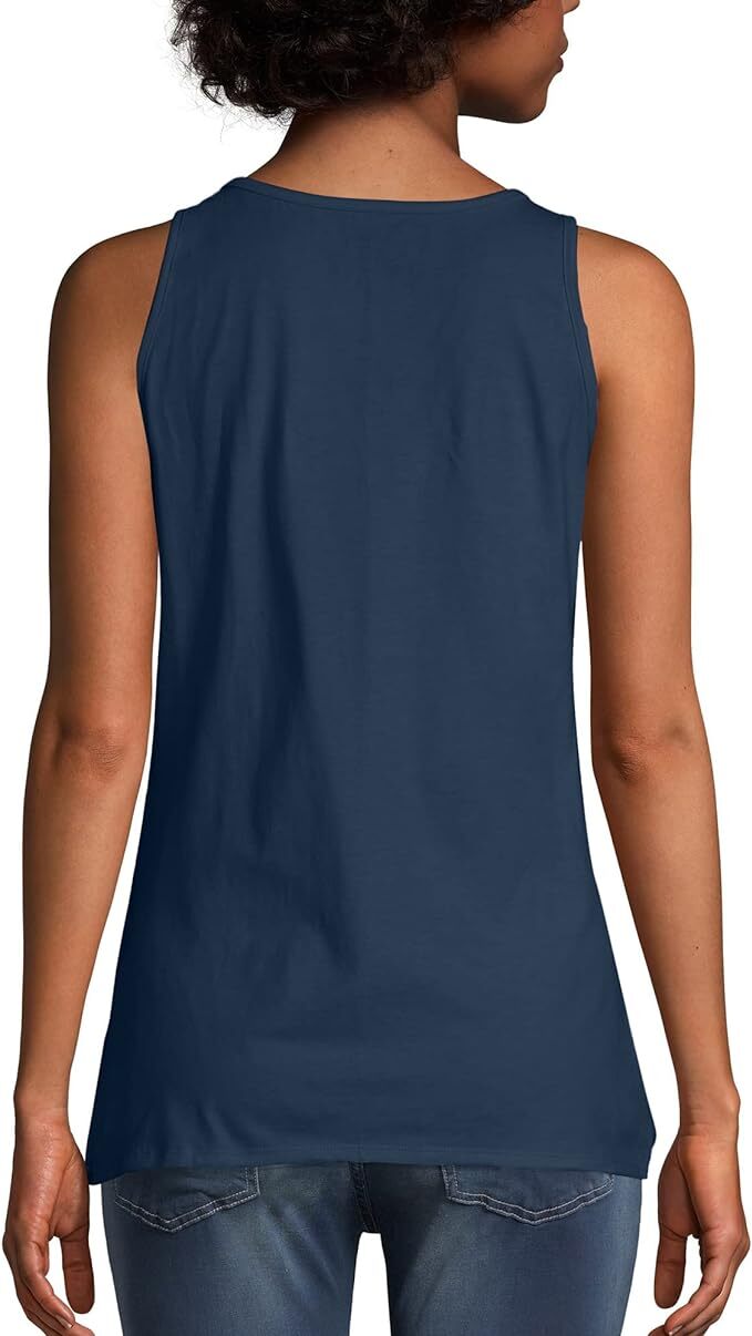 Hanes Scoop Neck Tank Top Sleeveless Lightweight Essential Women