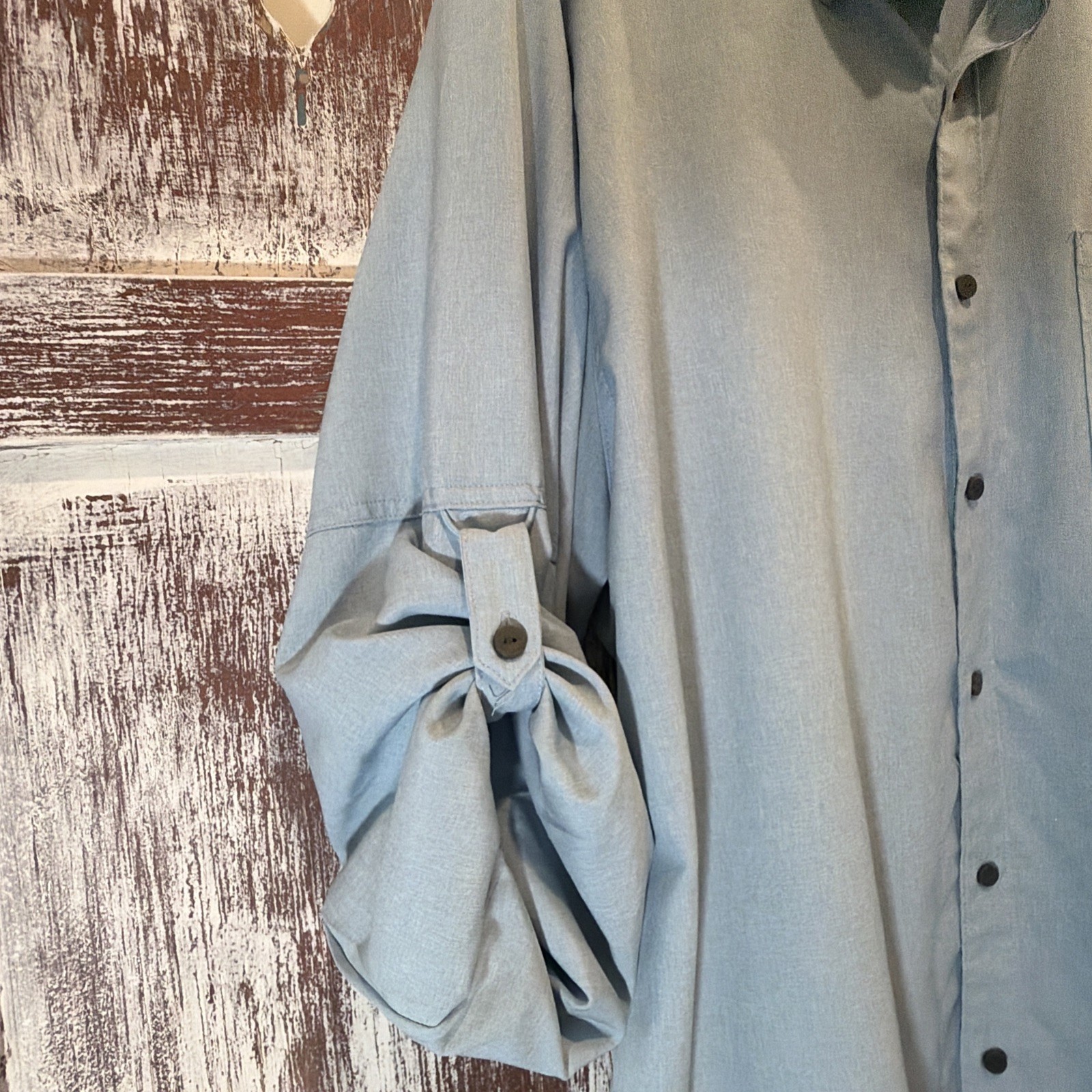 Fish Hippie🌟Men SZ~XL Performance Outdoor Button/Roll~Tab Long~Sleeve Shirt💥