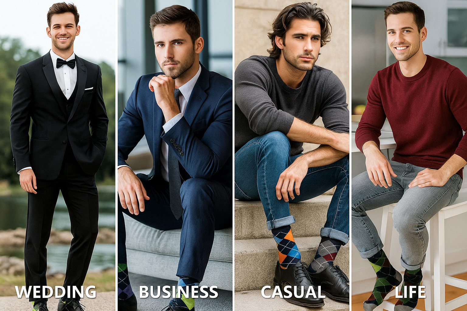 Lot of 12 Pairs New Cotton Men Striped Style Dress Socks Size 10-13 Multi-Colors