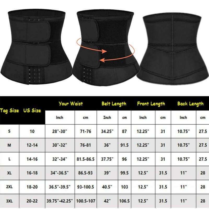 Men Waist Trainer Abdomen Reducer Sweat Trimmer Slimming Belt Body Shaper Girdle
