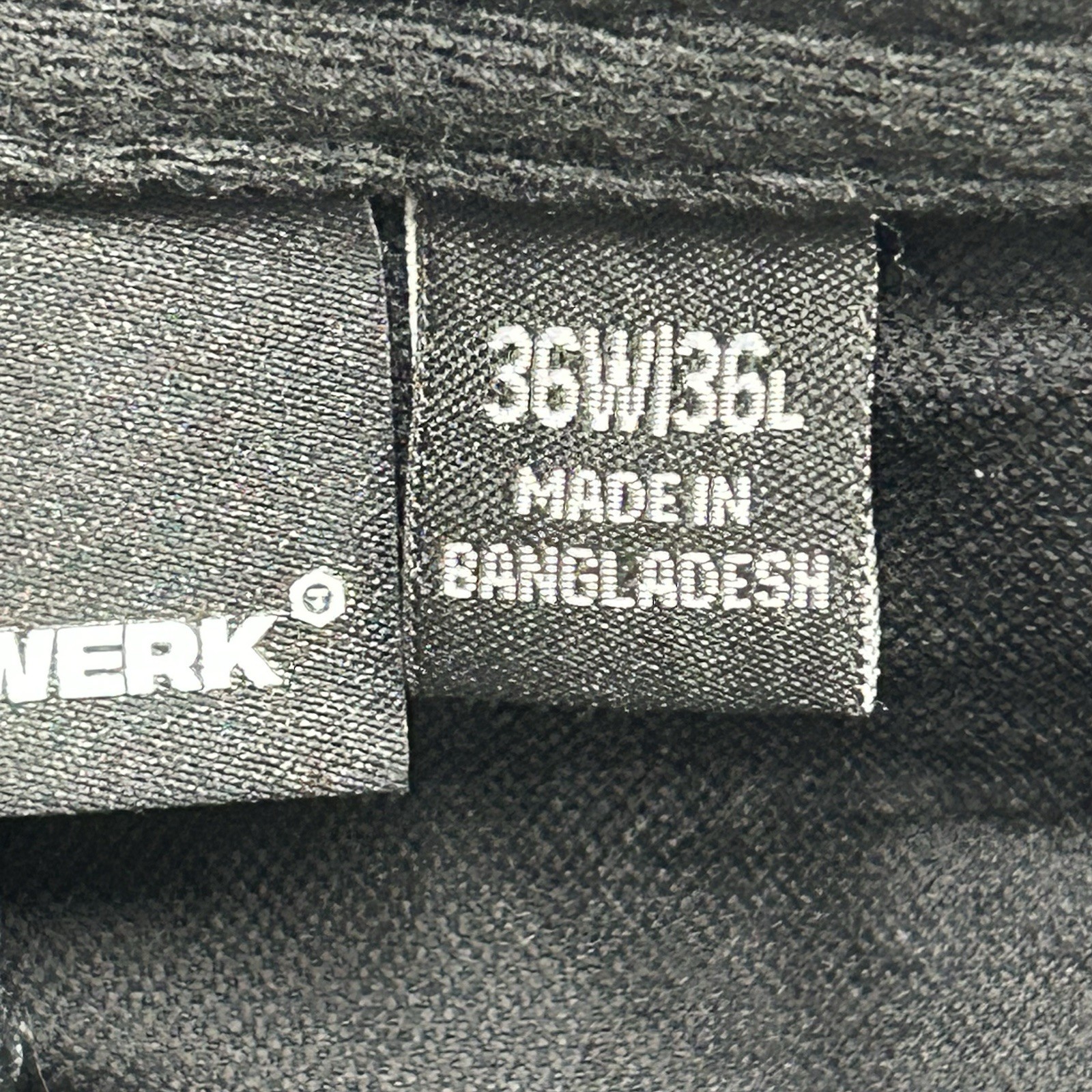 Truewerk T1 WerkPant 36×36 Black Performance Utility Cargo Tactical Activewear