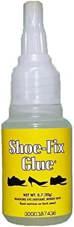 Shoe-Fix Glue Professional Grade Repair Adhesive for All Footwear Instant Bond,