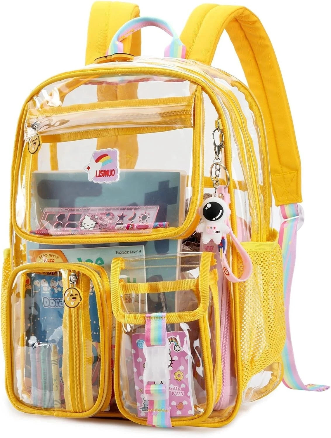 Clear Backpack Heavy Duty Transparent Backpacks Stadium Approved Women Men Kids