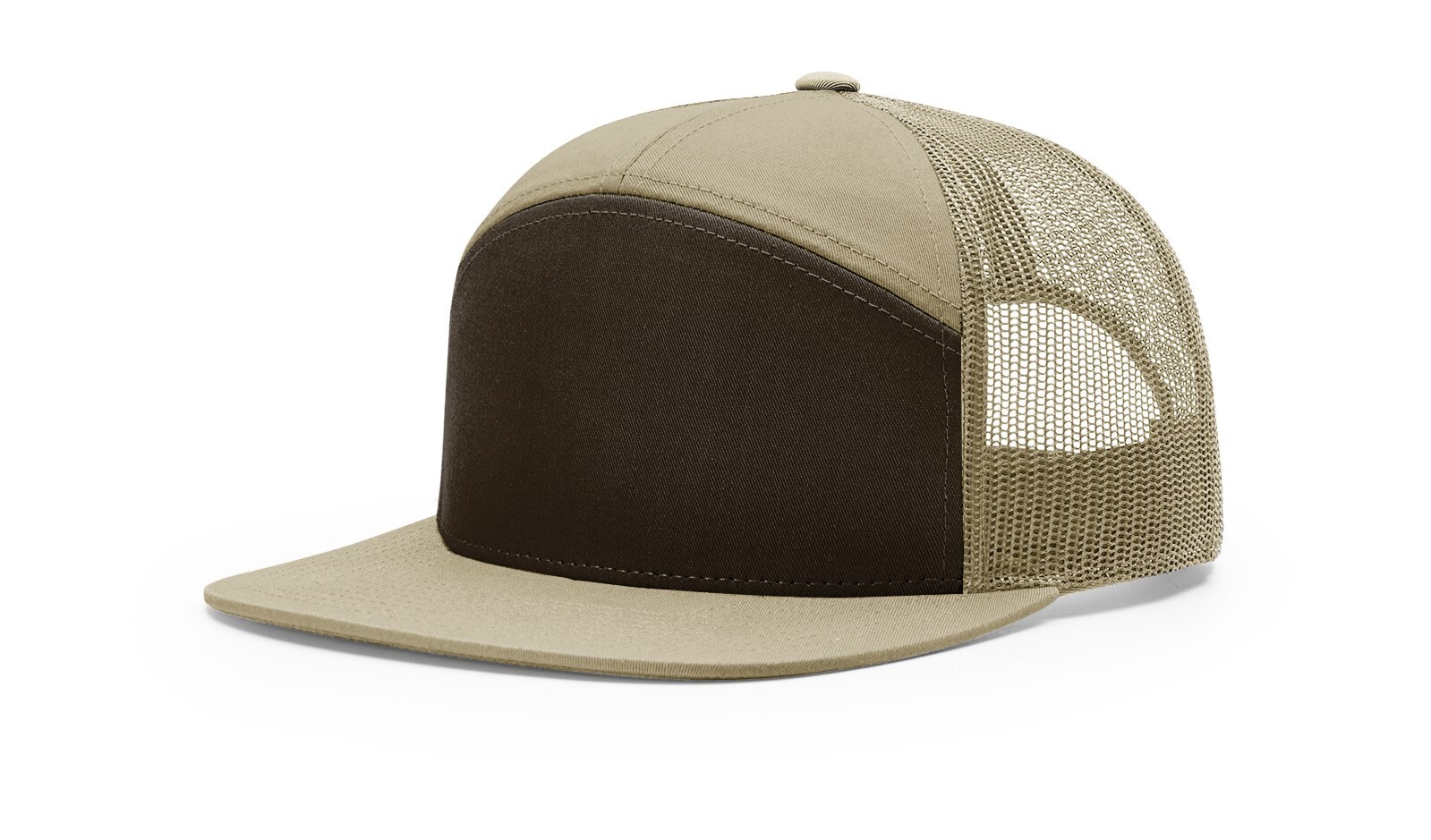 Richardson 7 Panel Trucker Hat 168 Adjustable Snapback Hi-Pro Mesh Cap OSFM