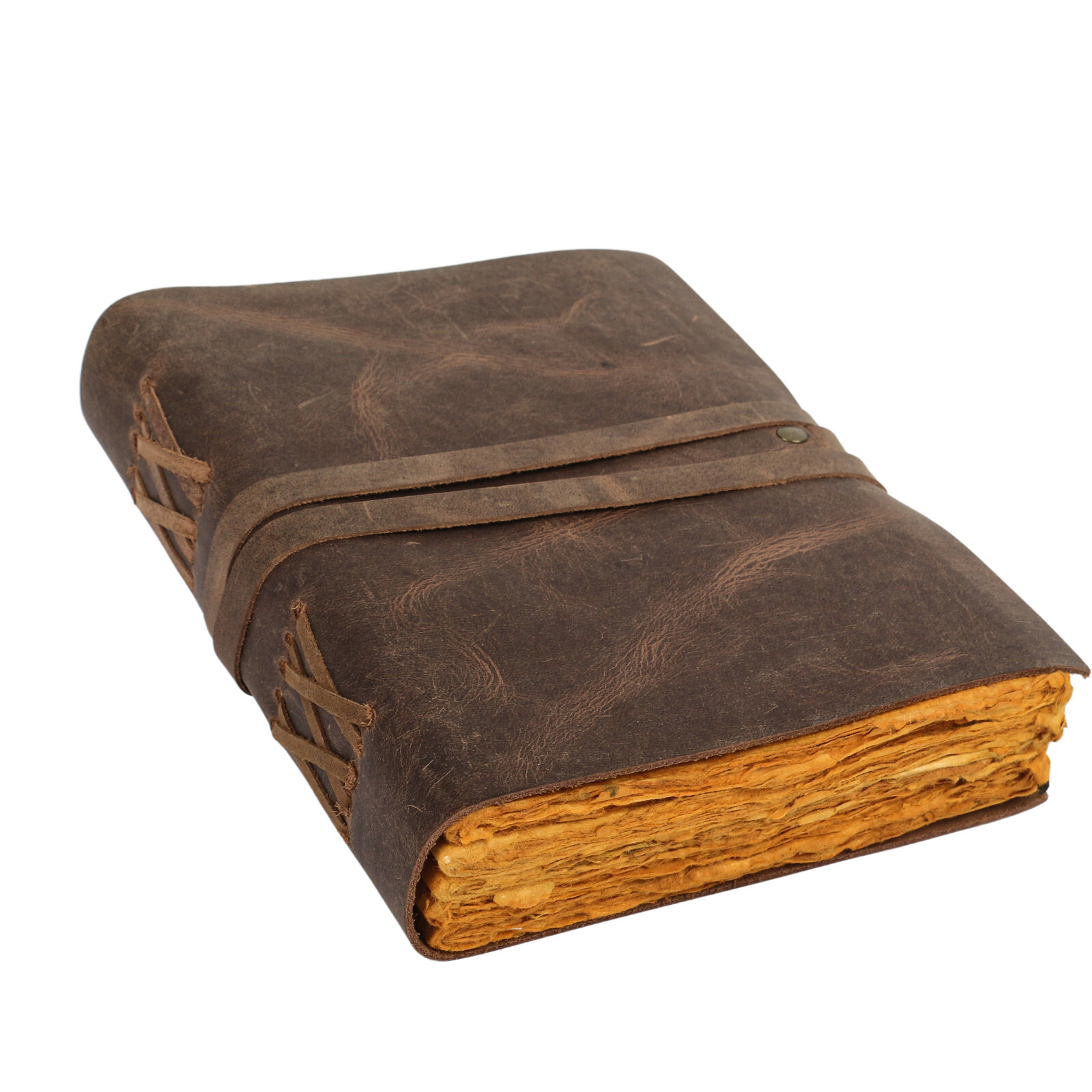 Handmade Leather Journal/Writing Notebook Diary Unlined Paper writing pad gift