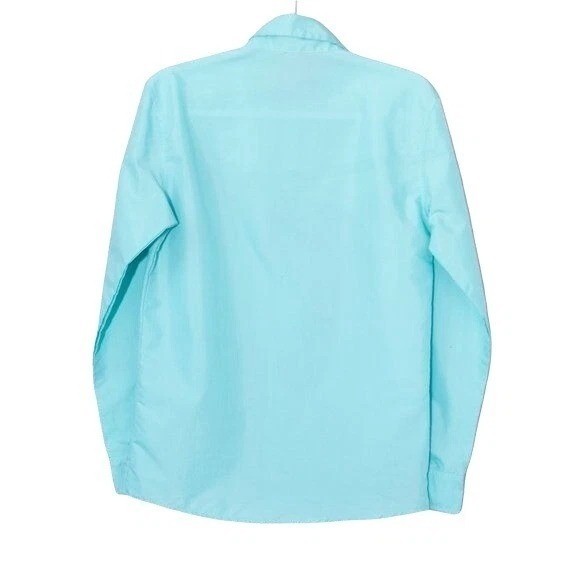 Byc Homme Turquoise Button-Up Shirt Womens Long Sleeve Size XL