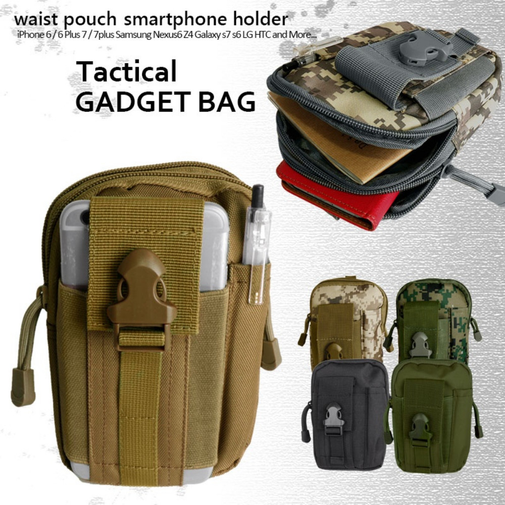 Tactical Fanny Pack Molle Military Phone Pouch Pocket Waist Belt Bag for Mens