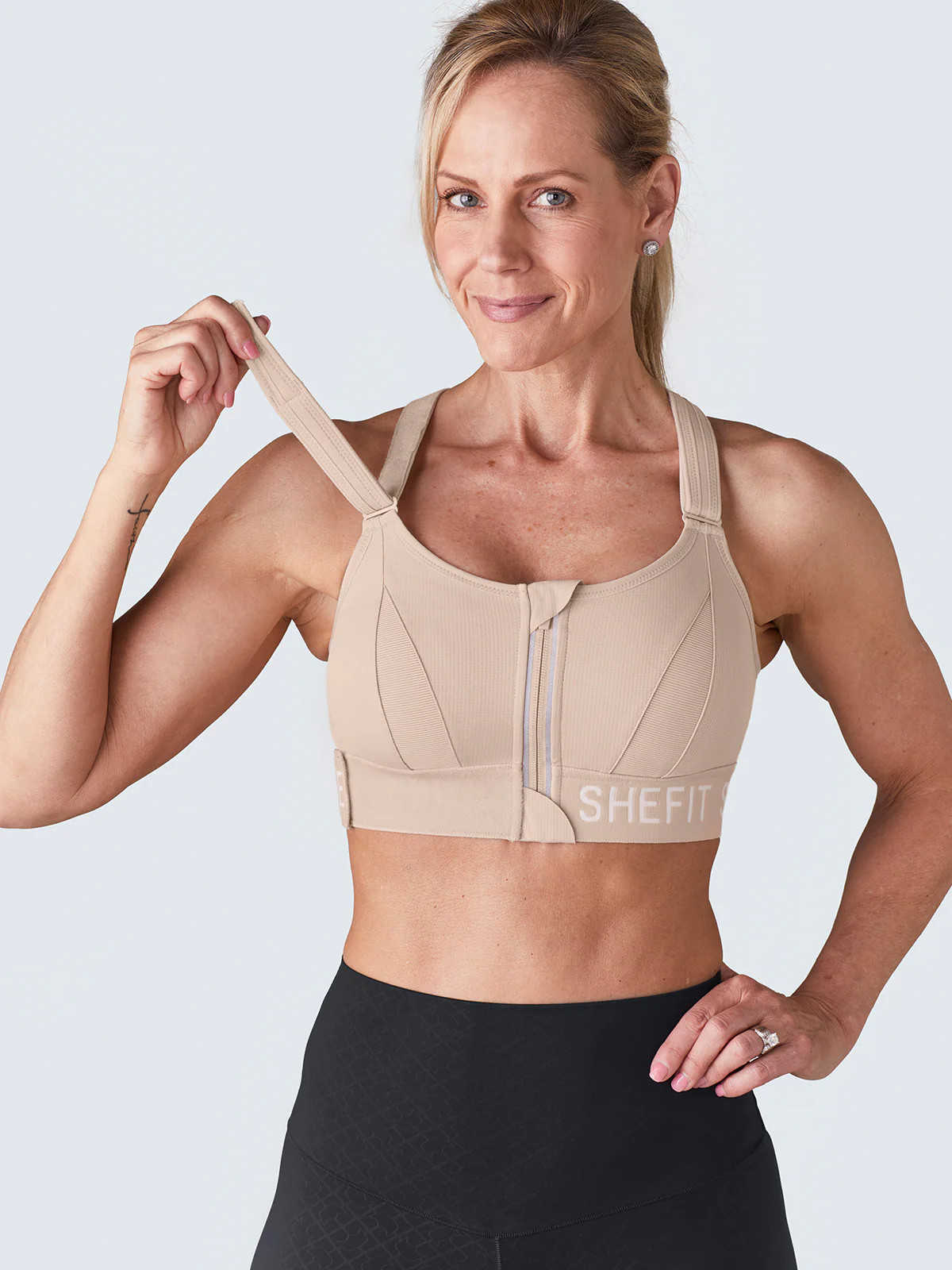 SHEFIT ULTIMATE Sandstorm™ Luxe Sports Bra High Support Fitness Top