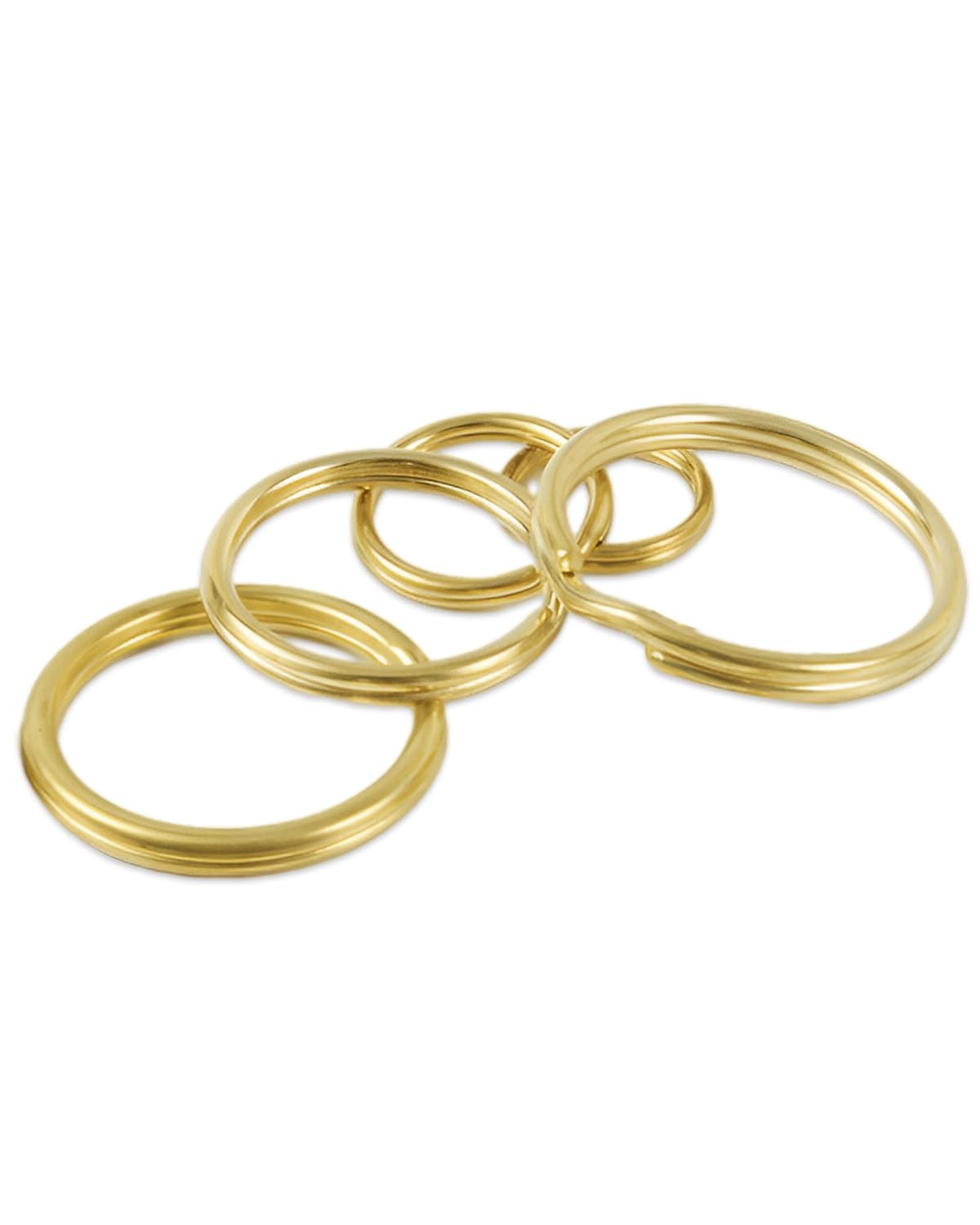 Bluemoona 10 Pcs – Brass Round Edged outside dimensions :20mm(3/4″), Gold