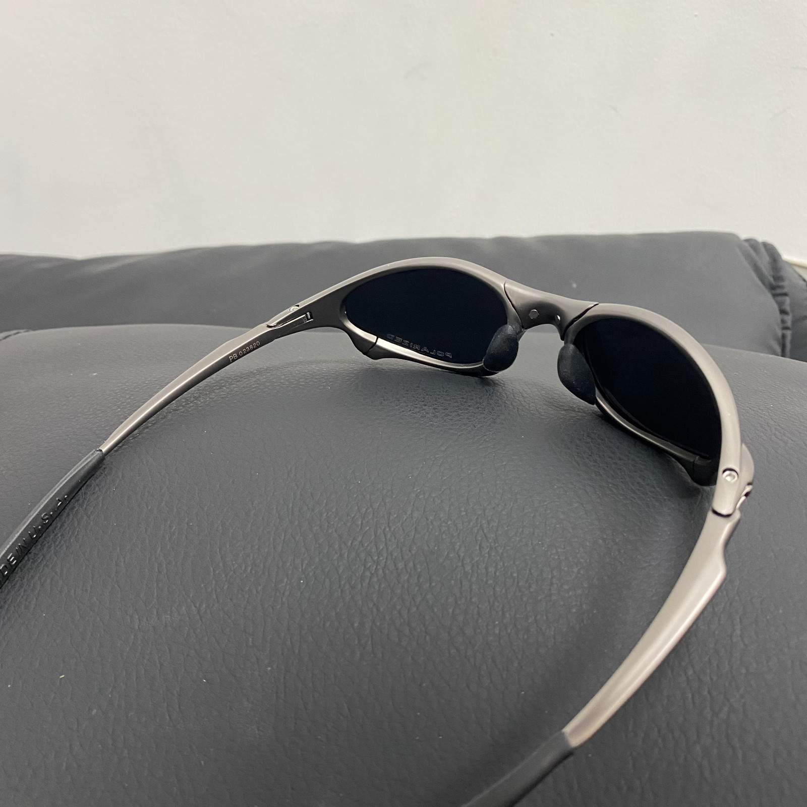 Vintage Y2K Oakley Penny X-Mental Polarized Sunglasses Black Lenses Gray Frame