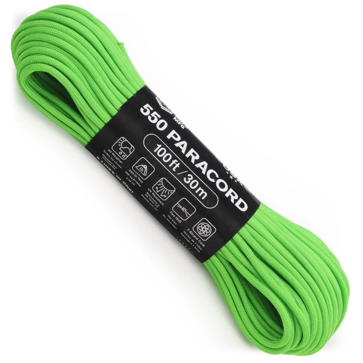 Pair of Shoelaces 550 Paracord 4mm Type III 7Strand ATWOOD USA 40+ colours