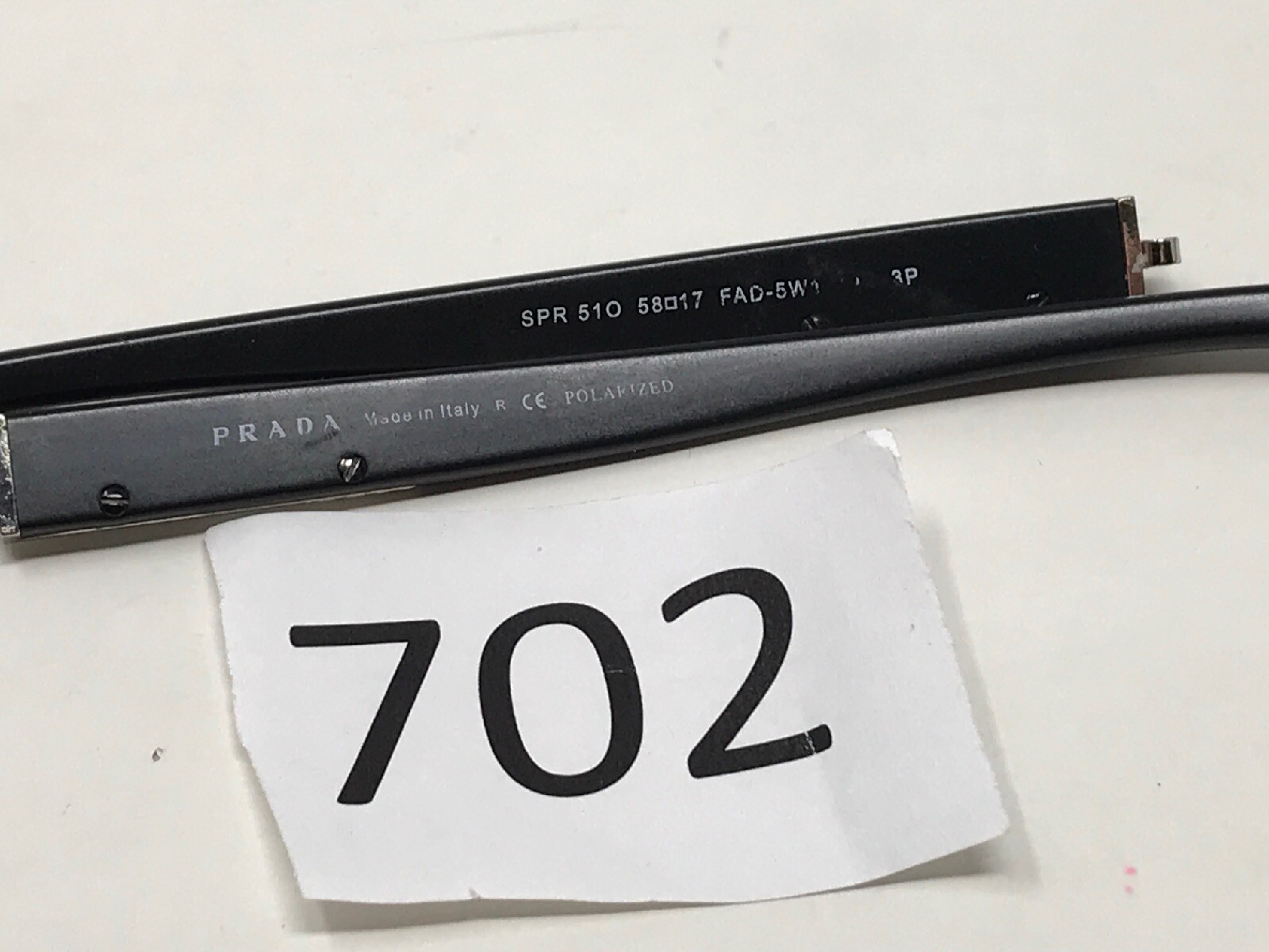Authentic Temple Arm Leg Replacement PARTS Prada 51O FAD-5W1 Black 702
