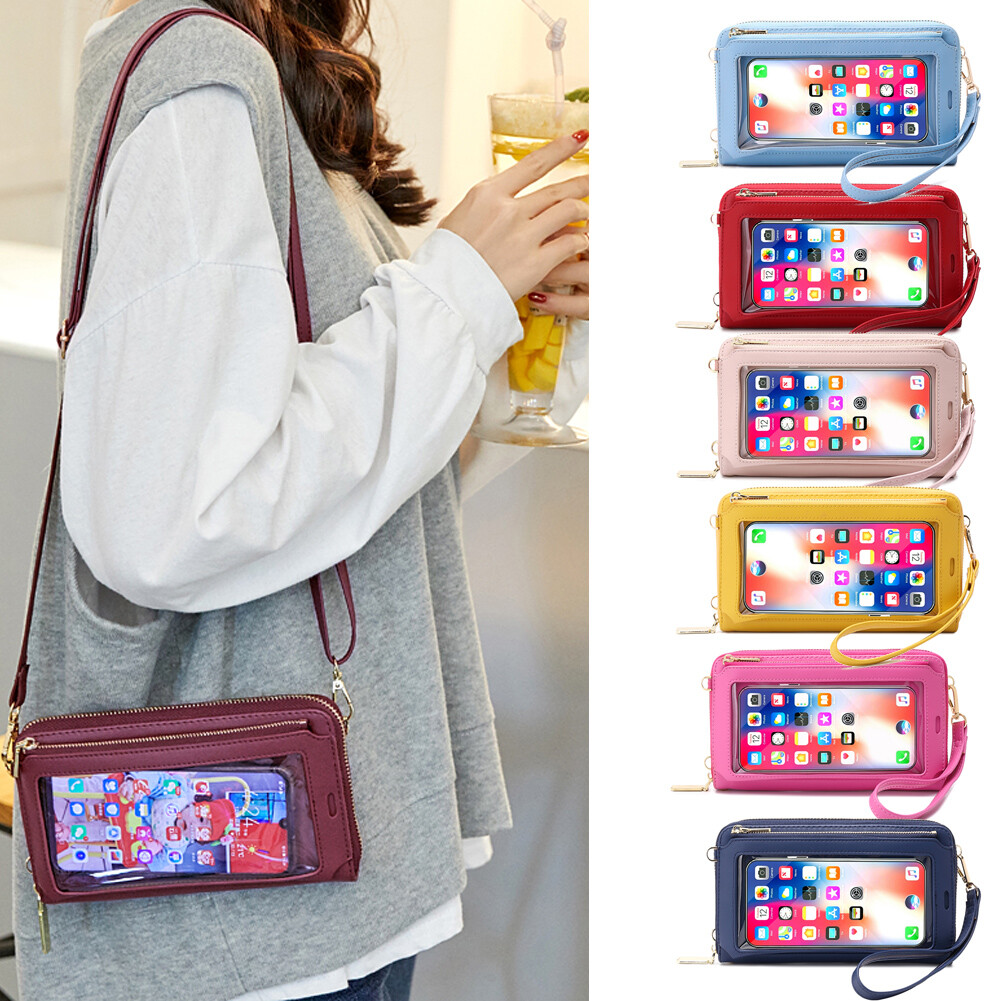 Women Touch Screen Bag Crossbody Cell Phone Purse Shoulder RFID Blocking Wallet