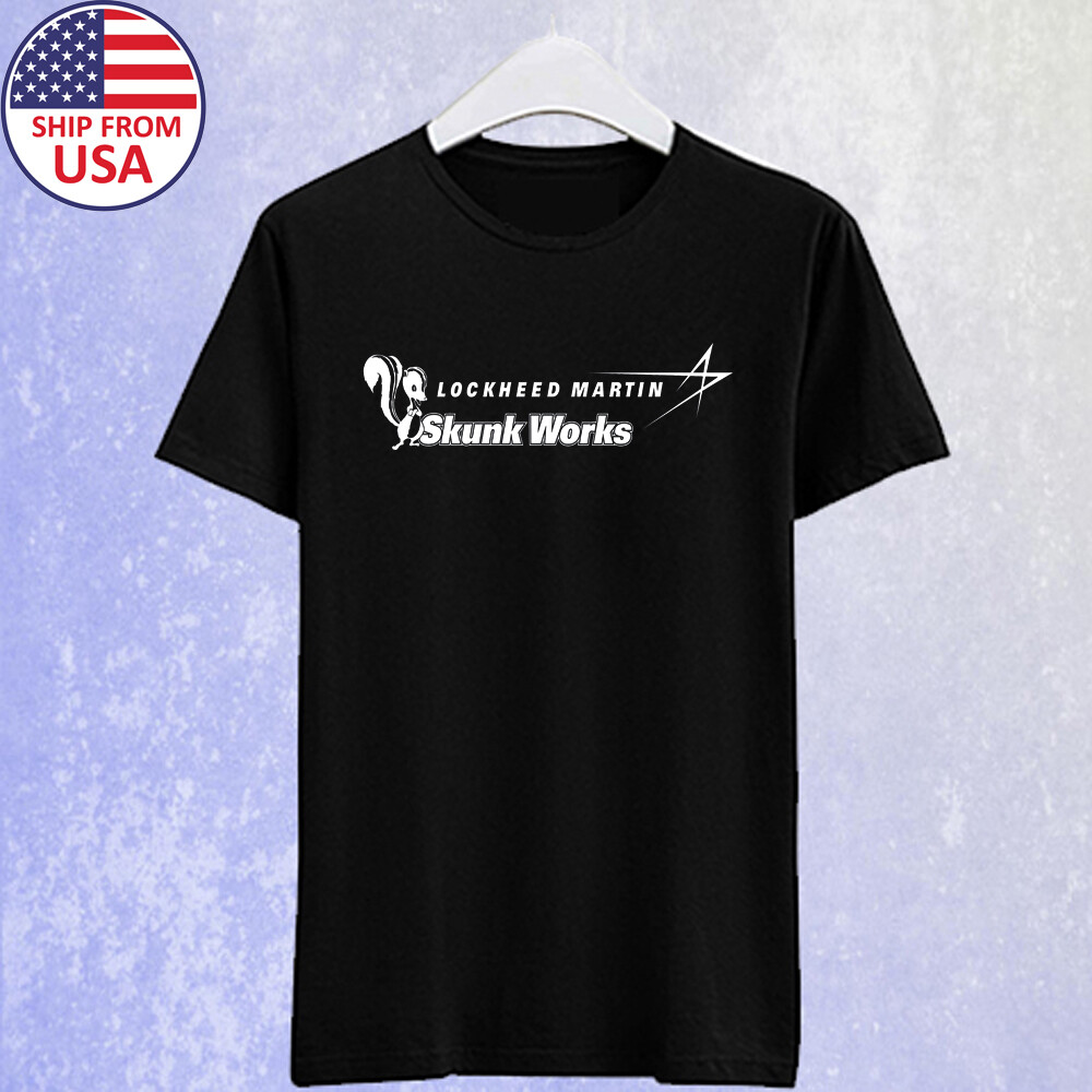 Lockheed Martin Skunk Works Men’s Black T-shirt Size S-5XL