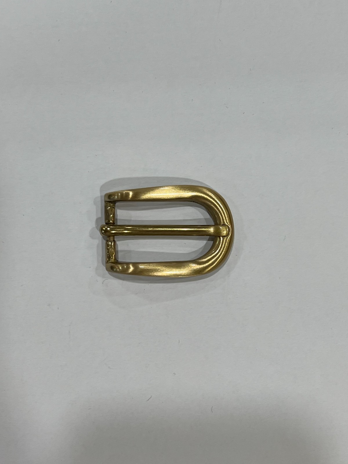 Solid Brass Satin Brass Belt Buckle Made in Italy Fits 0.79″ Belt Strap