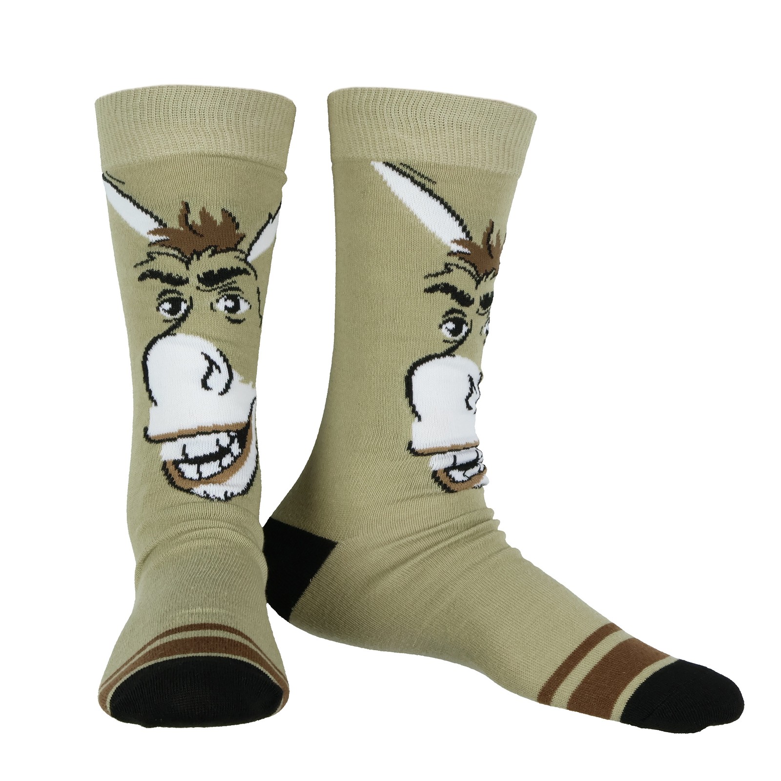 Dreamworks Shrek Socks Men’s Character Face Designs 5-Pair Crew Socks