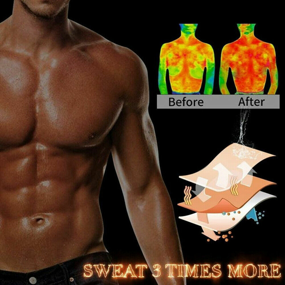 Men Waist Trainer Abdomen Reducer Sweat Trimmer Slimming Belt Body Shaper Girdle