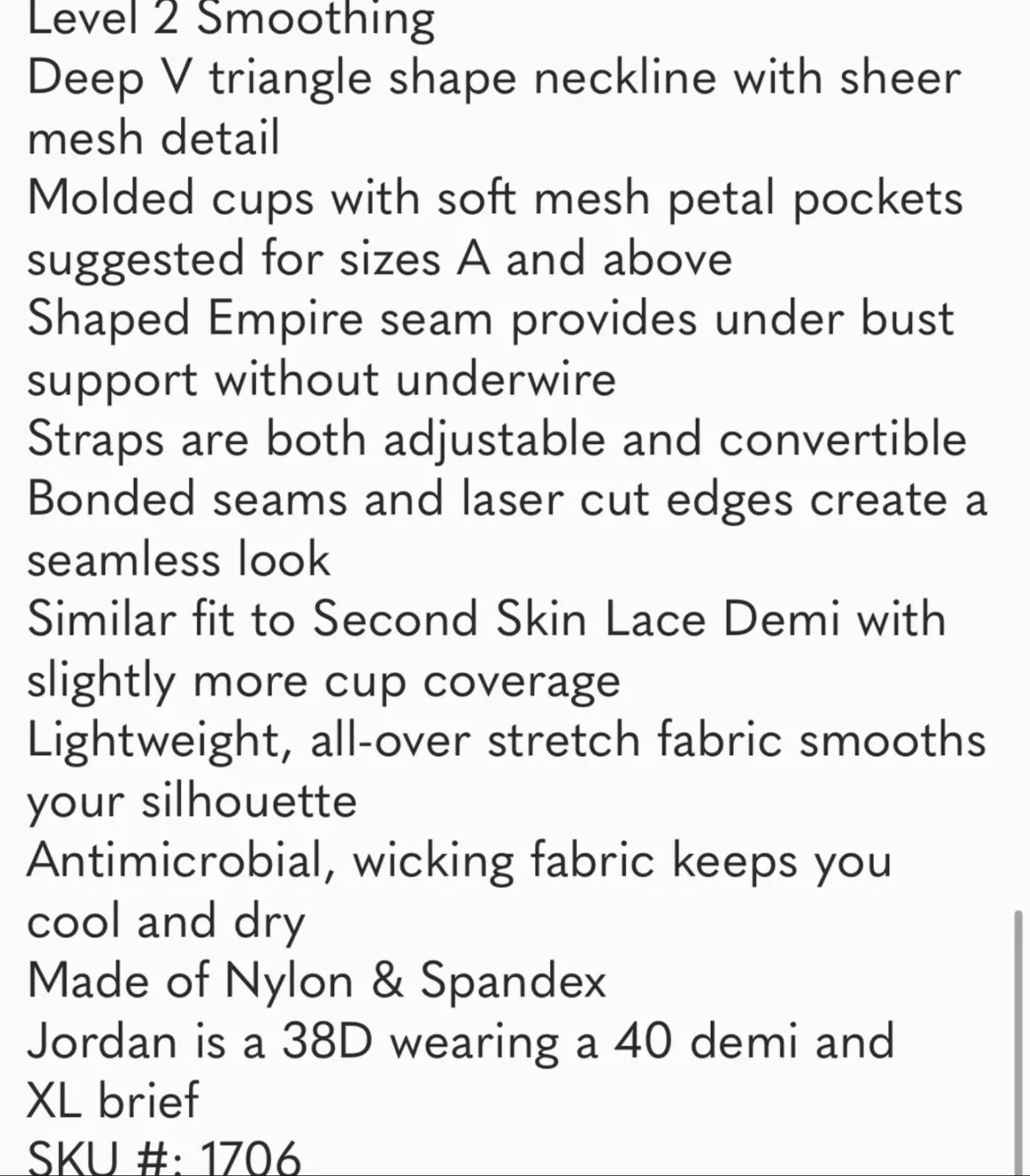 RUBY RIBBON SECOND SKIN SHEER DEMIETTE #1706 NEW