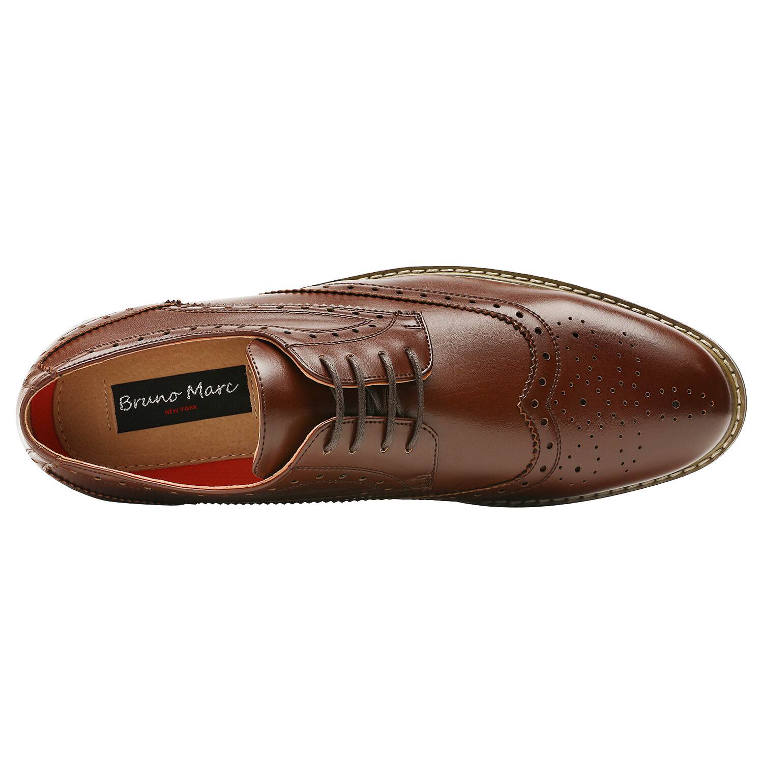Men’s Dress Shoes Classic Business Formal Oxford Wingtip Lace Up Shoes Size US