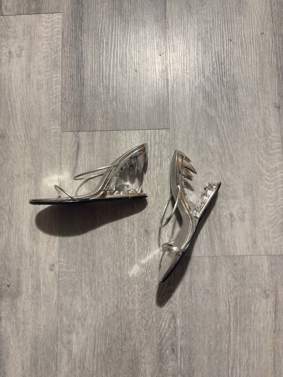 GCDS MORSO HEELS In Silver