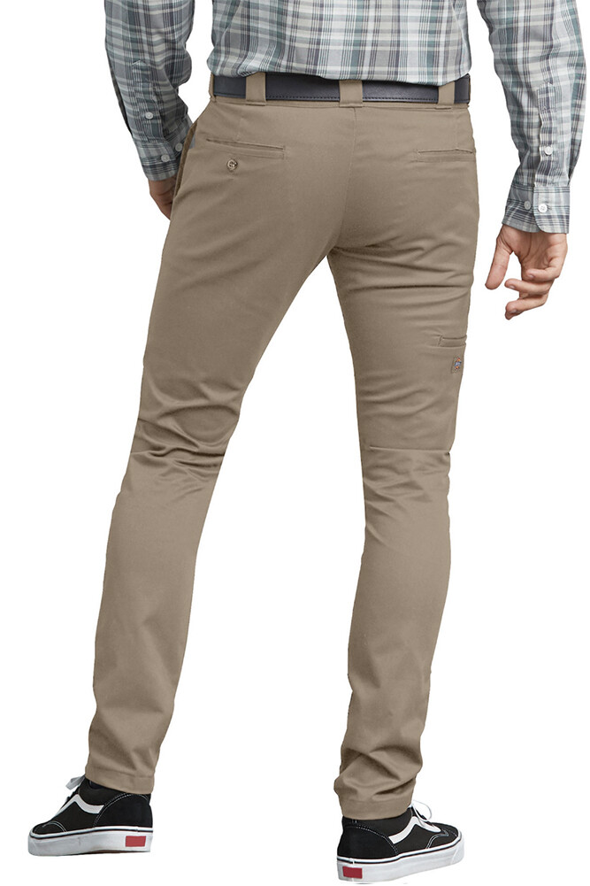Dickies Men’s WP801 Flex Skinny Fit Straight Leg Twill Work Uniform Pants