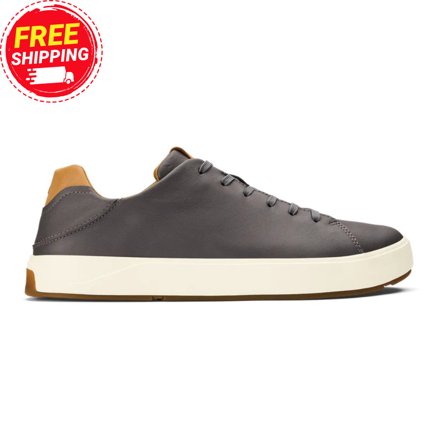 Olukai Lae‘ahi Lī ‘Ili Men’s Waterproof Leather Sneakers Brand New, Auth