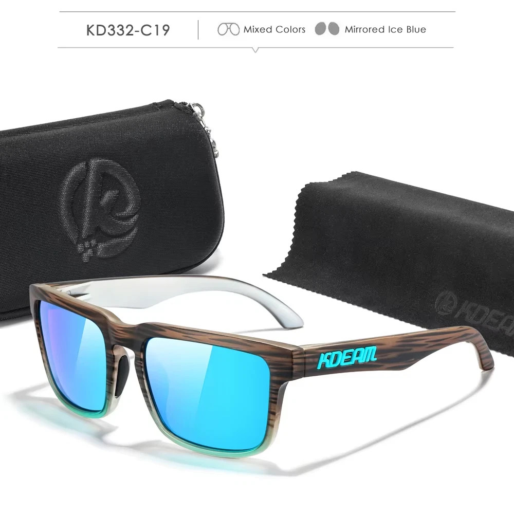 KDEAM Photochromic Polarized Sunglasses Men Women UV400 Sport Eyewear with Case
