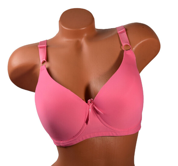 Women’s Pack of 6 Solid Color Soft Pad Supportive Full Cup Bra Set 8222