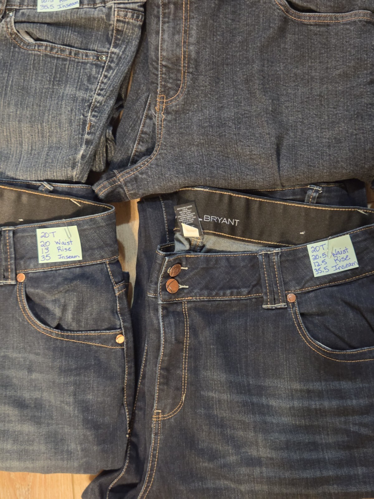 6pc Plus Size TALL Jeans Lot Lane Bryant/Venezia Blue Denim Sizes 20 22 24 Long