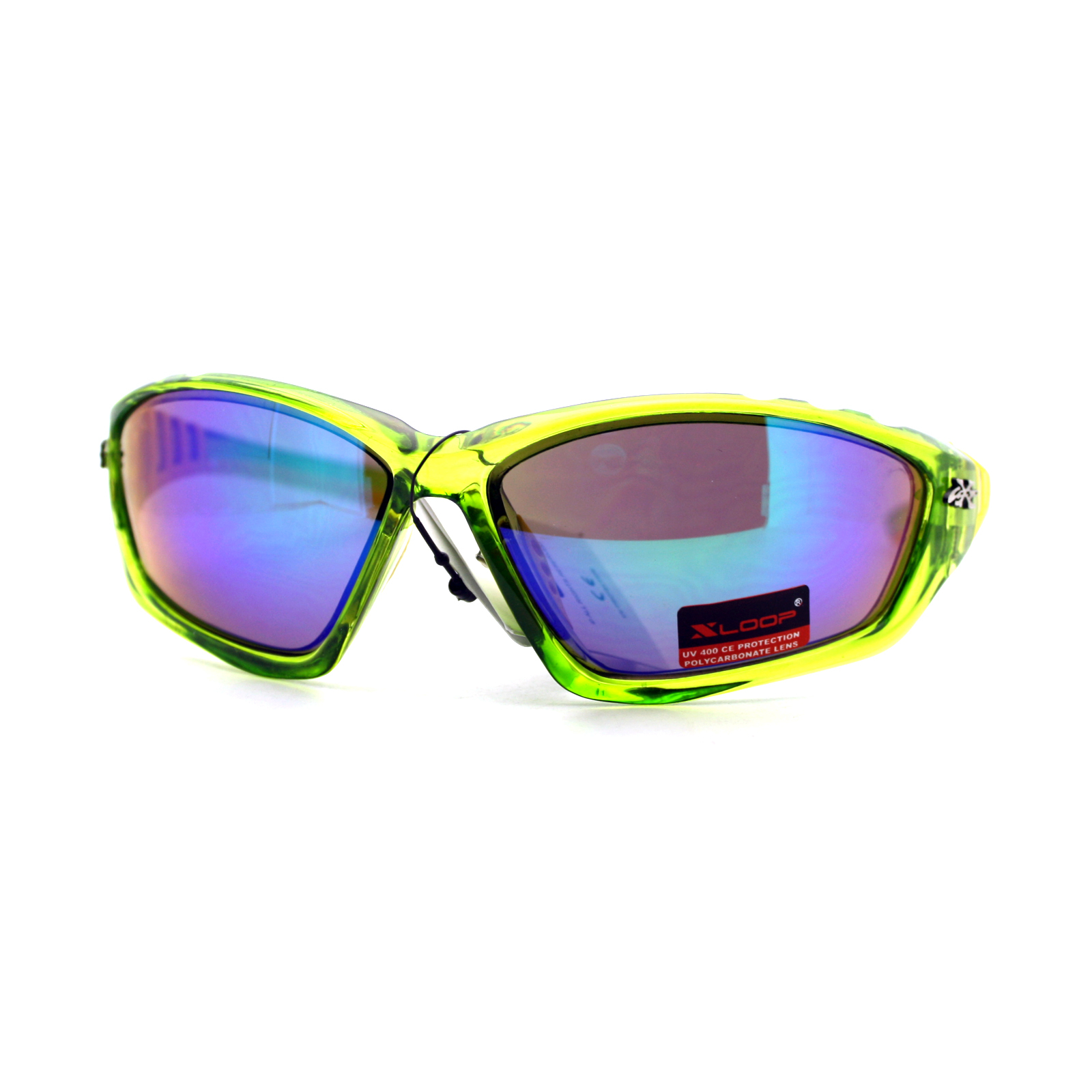 Xloop Sports Sunglasses Oval Wrap Around Unisex Frame Rubber Nose