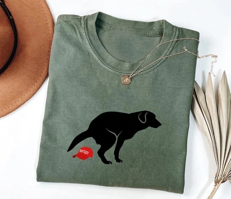 Subtle Anti Trump T-Shirt, Funny FDT Dog Tshirt, Protest Maga Hidden Message Tee