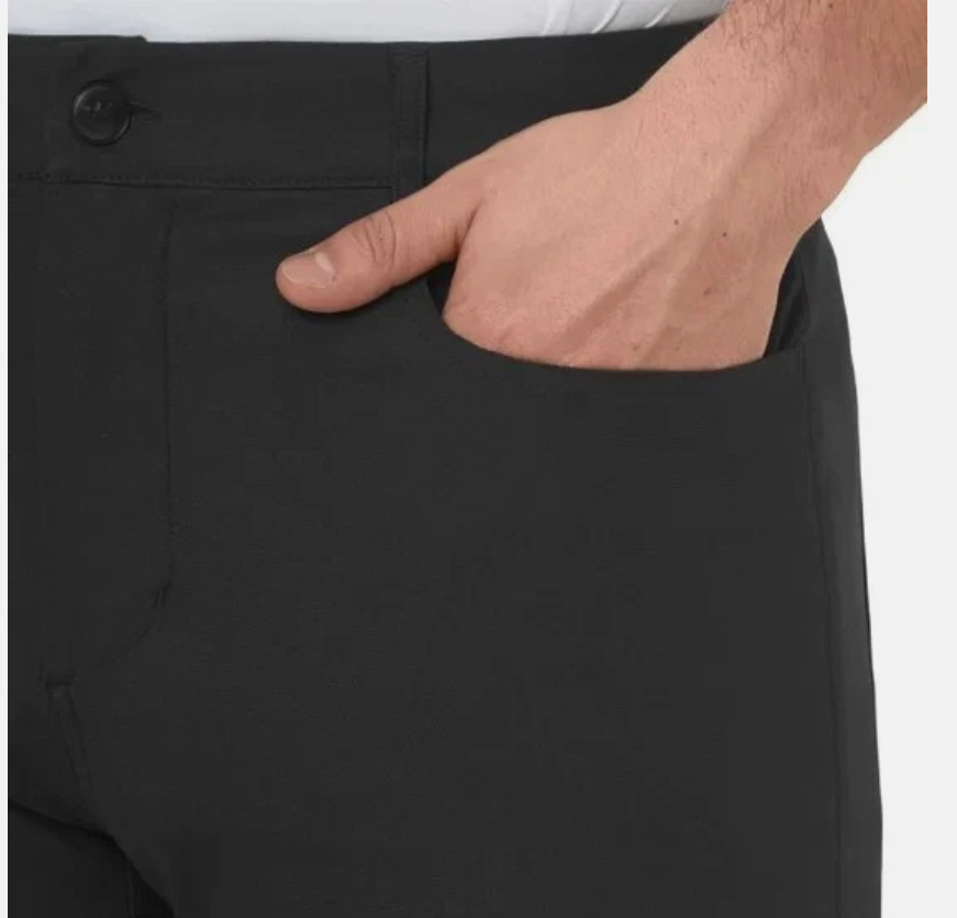 Modern Ambition Men’s 5-Pocket Pant Moisture Wicking Fabric Black Size 40×30