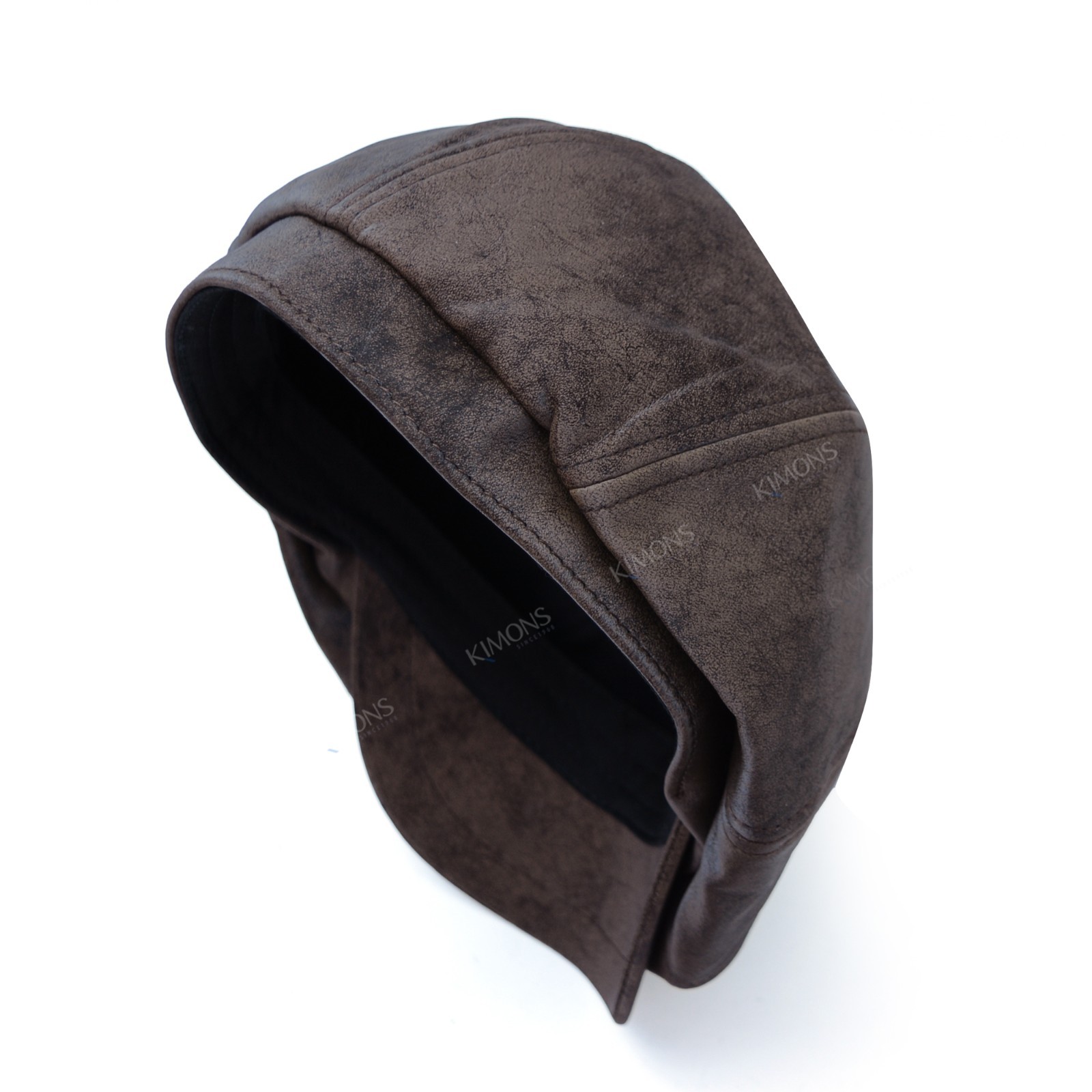Heavy Newsboy PU Leather Ivy Hat Cap Duckbill Gatsby Golf Driving Flat Cabbie