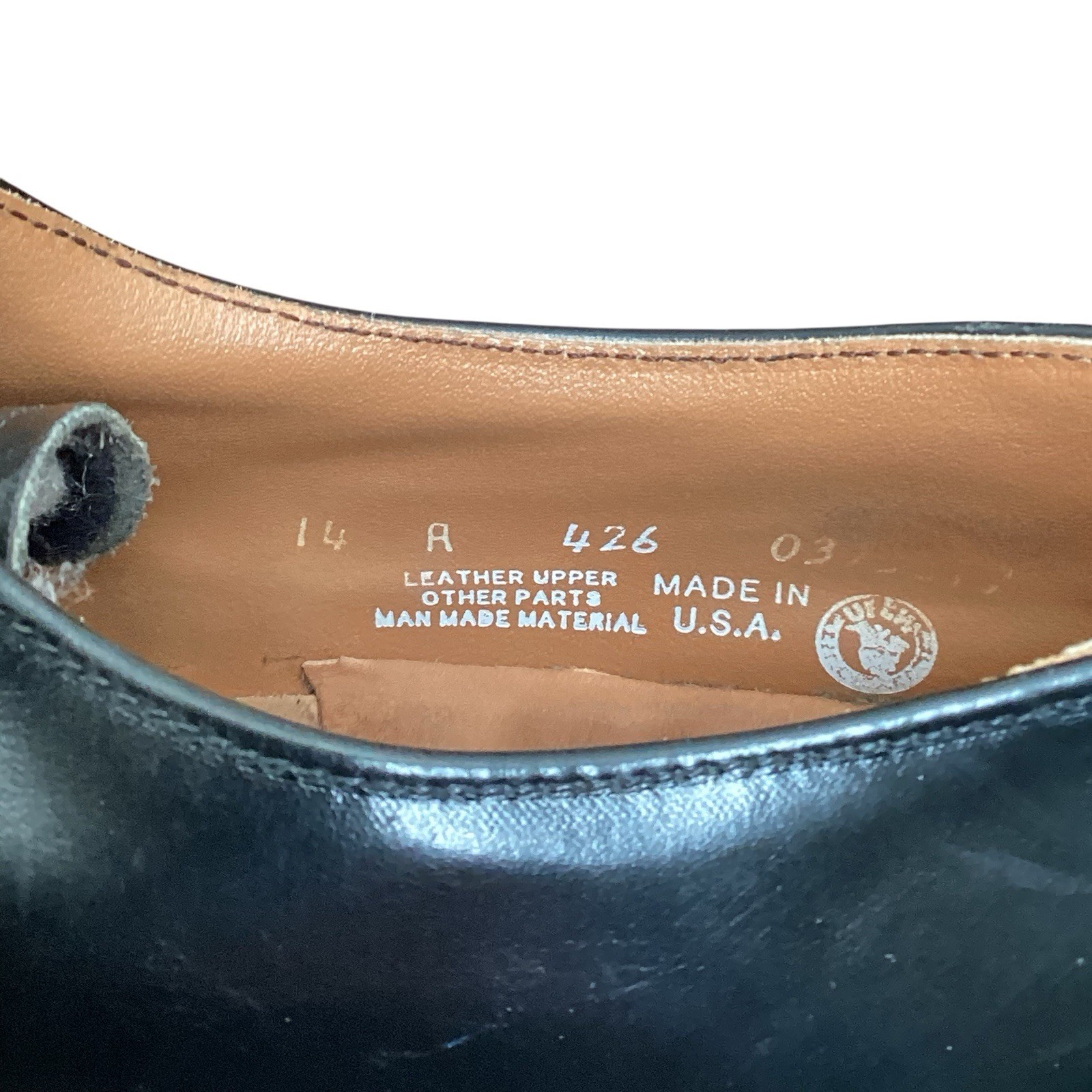 Made in USA Leather Classics Men’s Size 14 R Premium Quality Wear Oxford Shoes