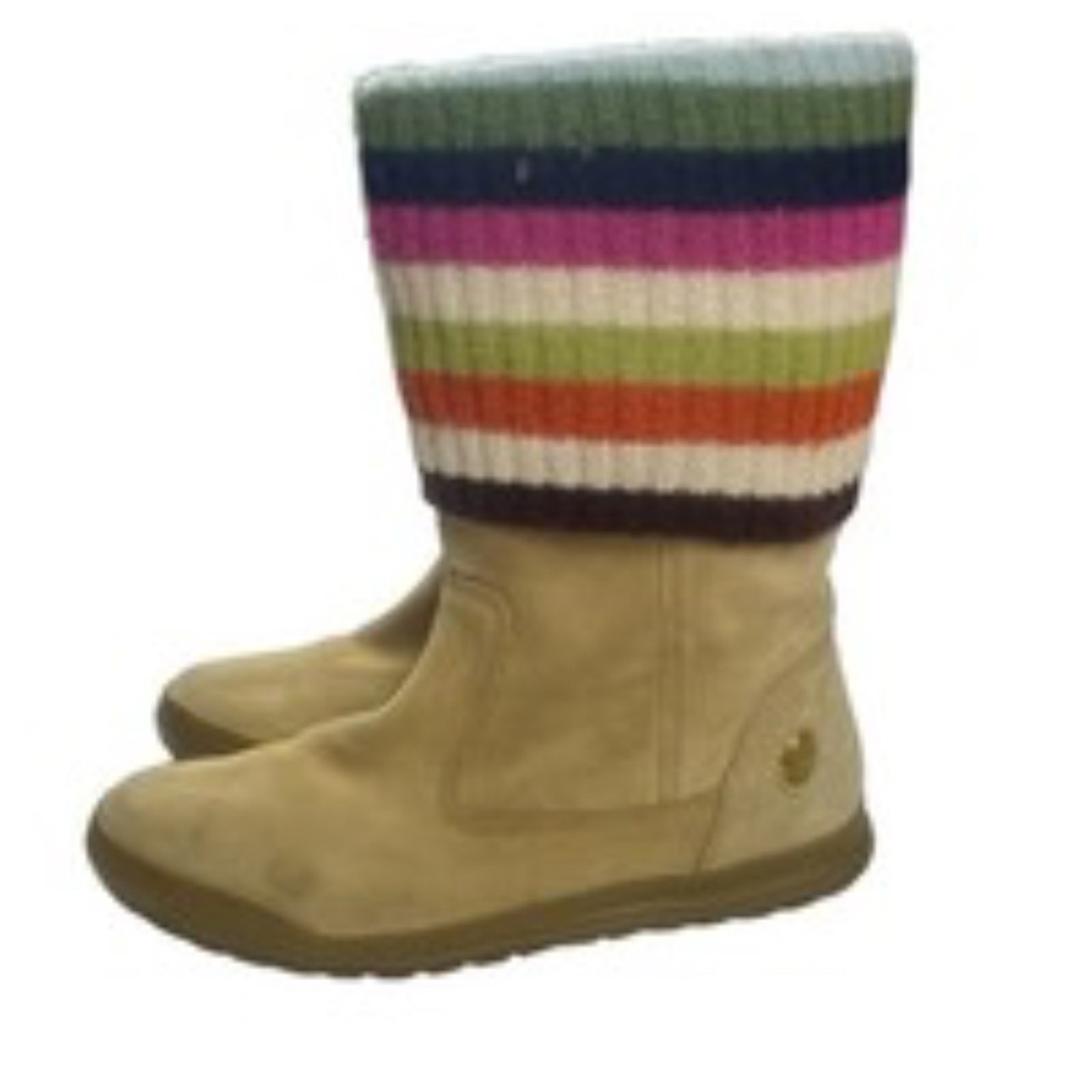 Coach vintage Beige Low (1-1.9 in) Heel Height Boots – size 6