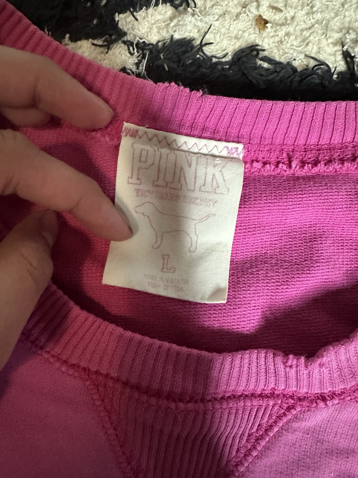 Y2K PINK Victoria’s Secret 2Pc Sweatsuit Set Womens L