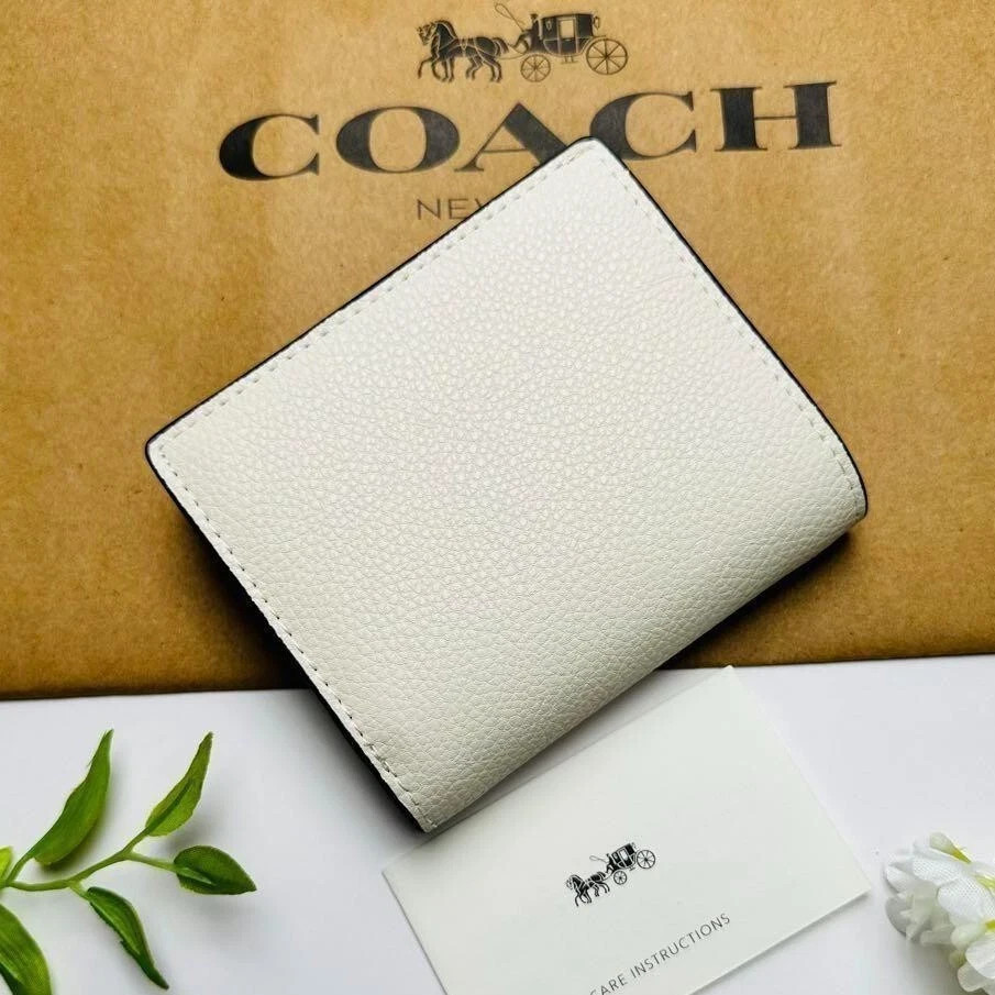 COACH Snap Wallet & Card holder With Dancing Kitten Cat CC472 Outlet New