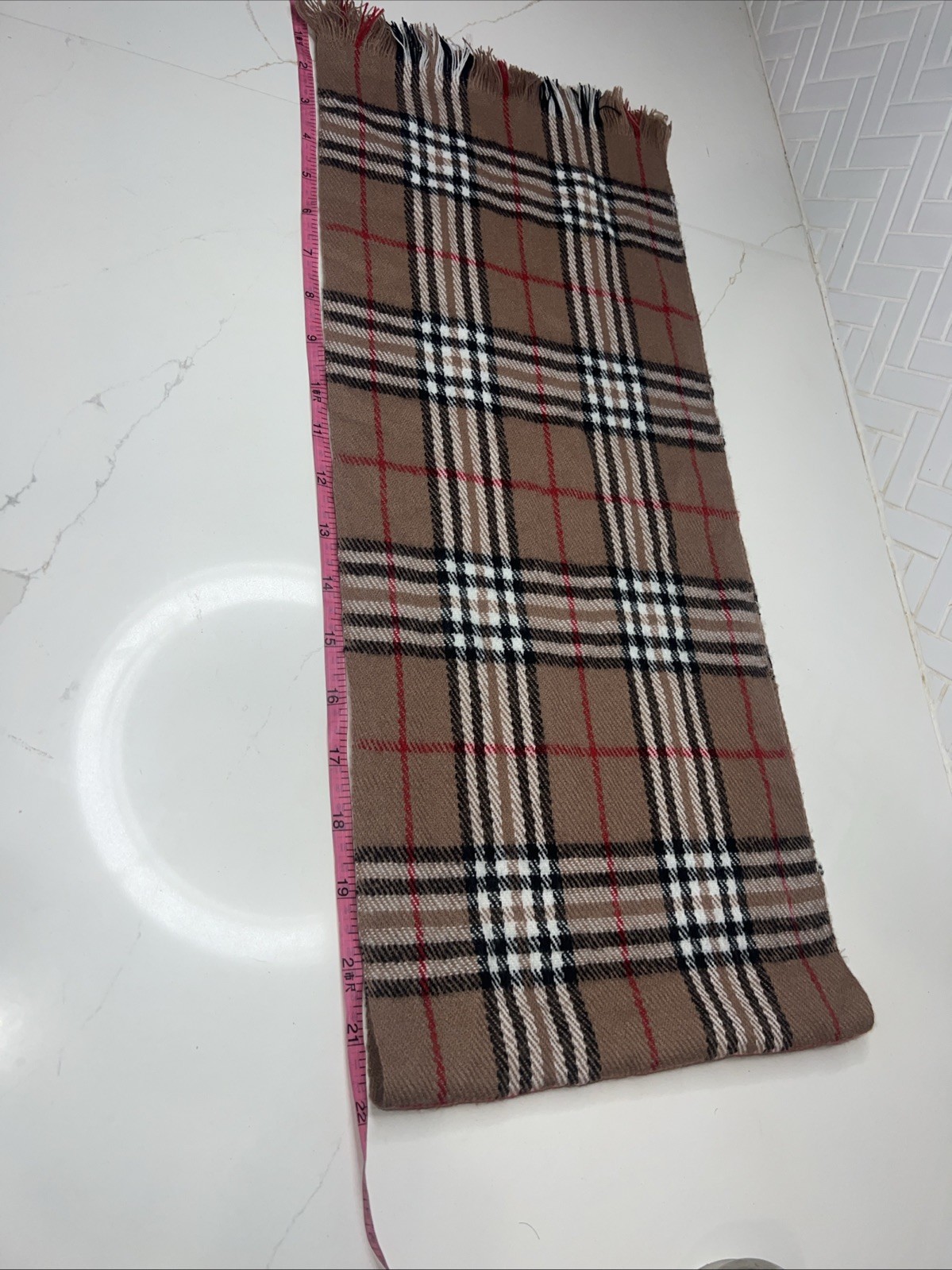 Classic Check Print Scarf