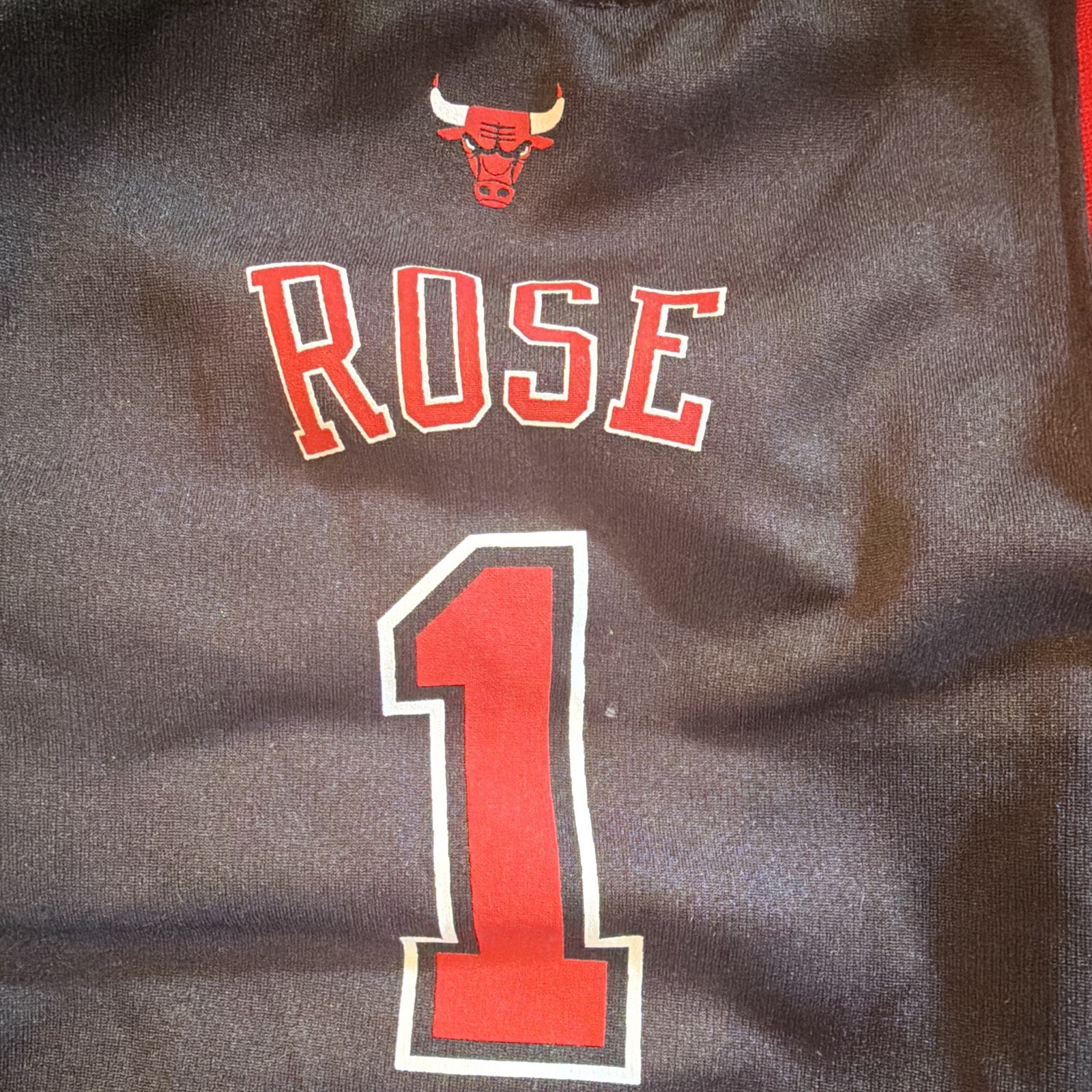Adidas NBA Chicago Bulls Derrick Rose #1 Romper One-Piece 12M Navy/Red