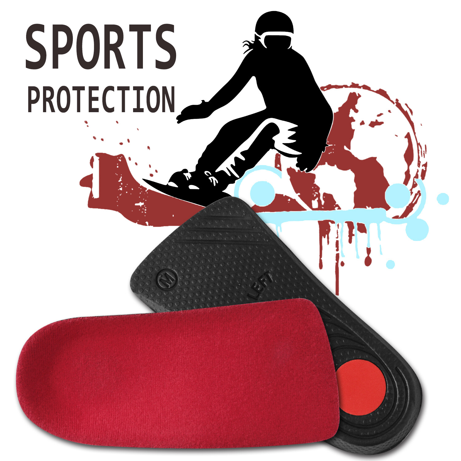 Plantar Fasciitis Arch Support Insoles Shoe Inserts Orthotic Flat Feet Foot Pain