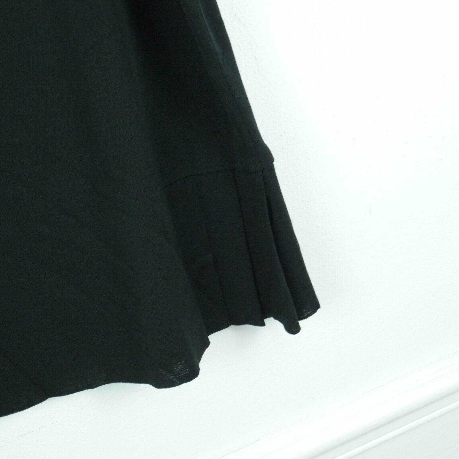 Ming Wang XL Skirt Black Knit Pleated Office Career Capsule Minimal Classic New