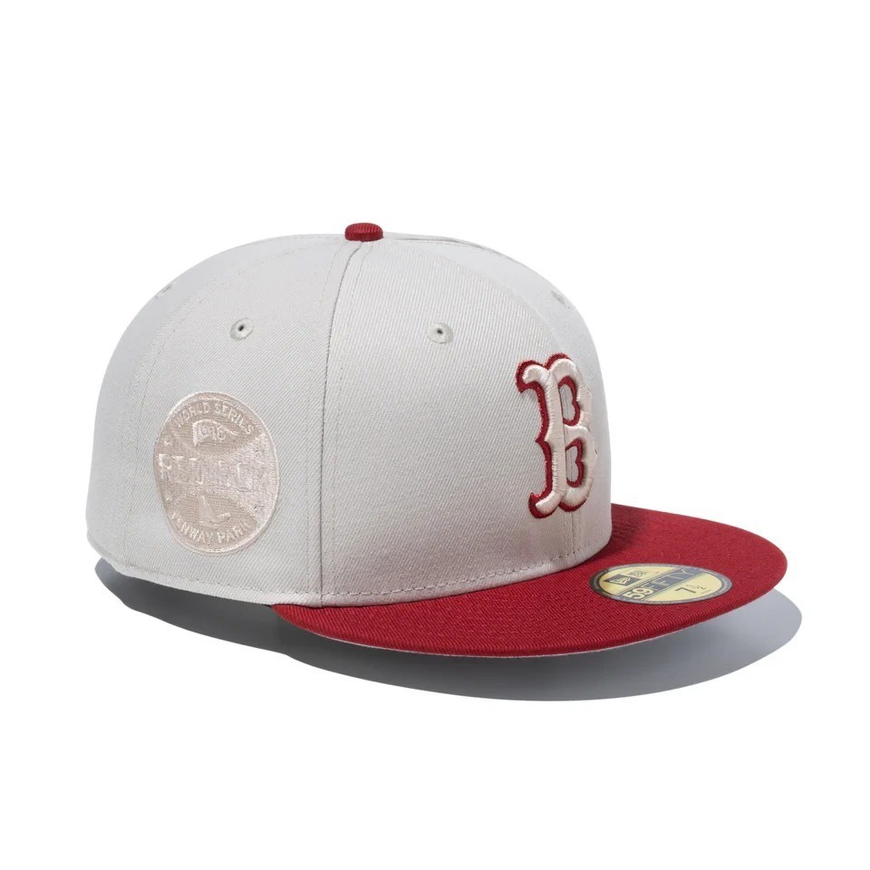 New Era 59FIFTY Rising Sun MLB Boston Red Sox Stone Red Unisex 15087746