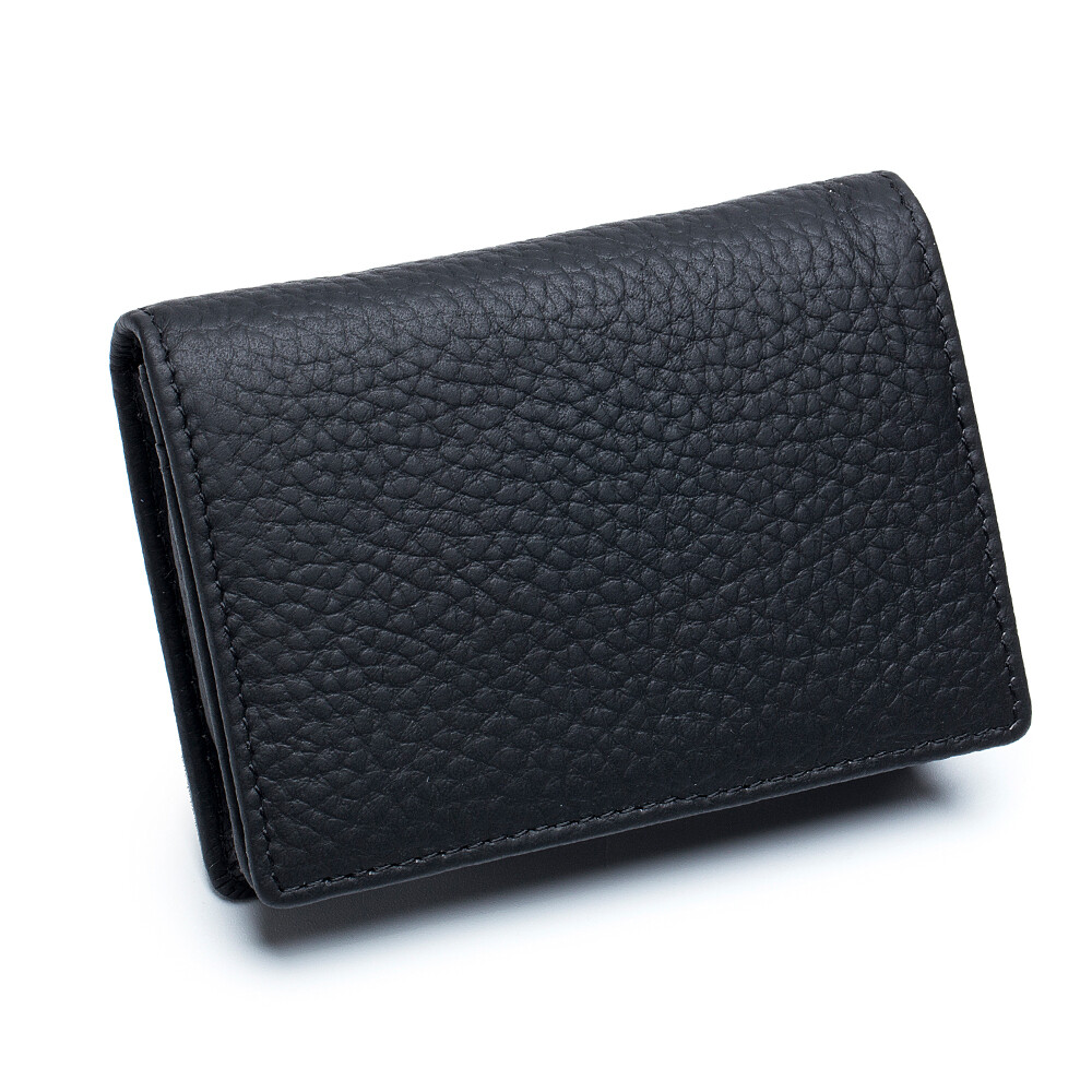 RFID Mens Slim Front Pocket Wallet Genuine Leather Bifold ID/Credit Card Holder