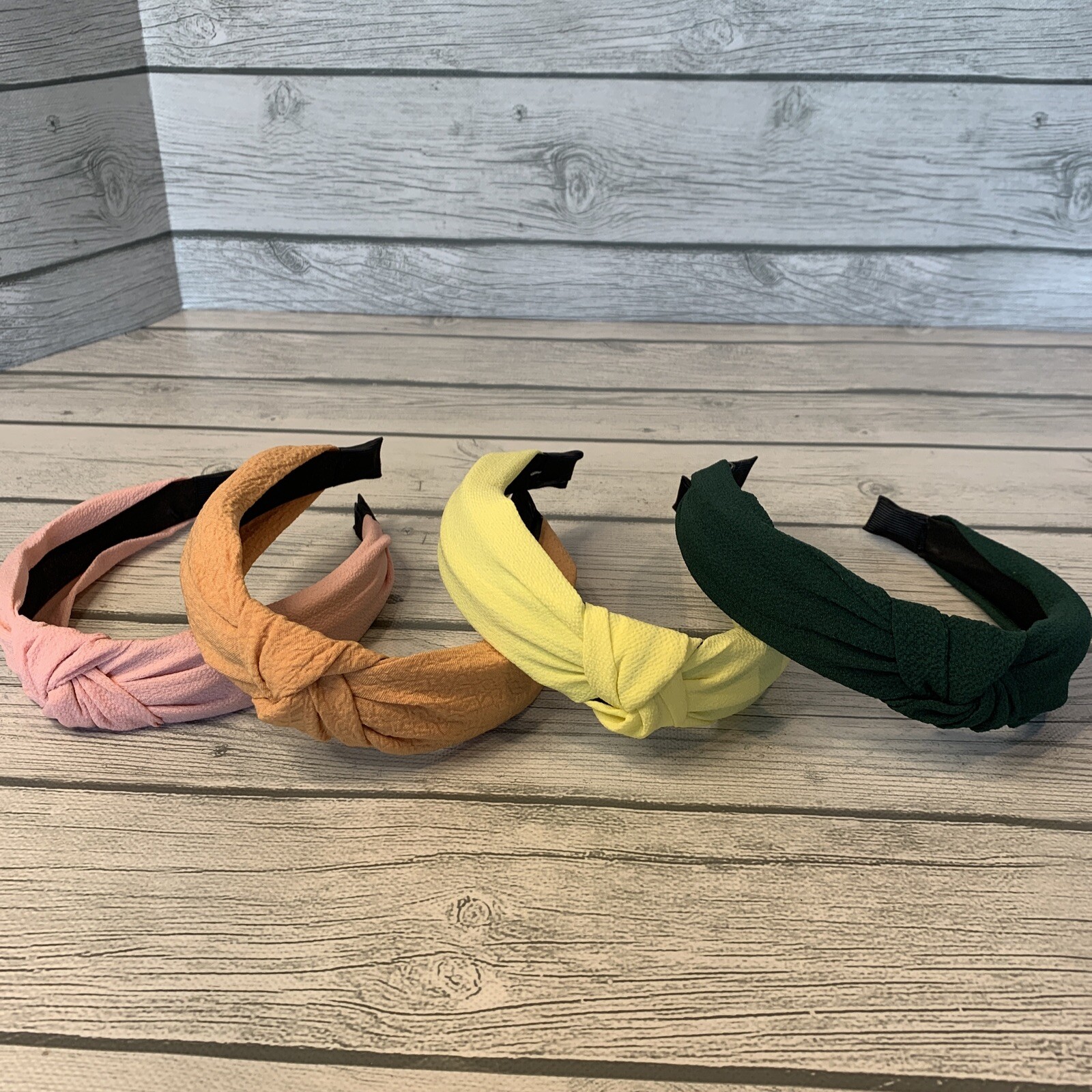 4 Pack Women Wide Headbands Twist Knot Fashion Head Wrap Hoop Nonslip Solid Boho