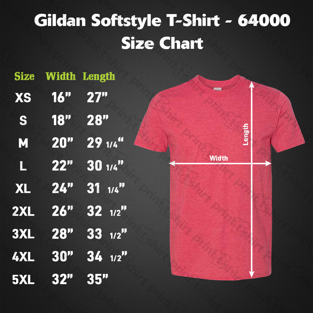 Blank Gildan – Softstyle T-Shirt-64000 Basic Unisex Classic Fit T-Shirt