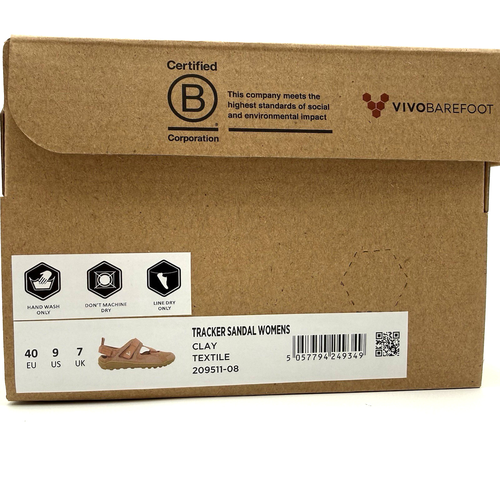 Vivobarefoot Women’s Tracker Sandal Slingback Textile Synthetic 209511-08 Clay