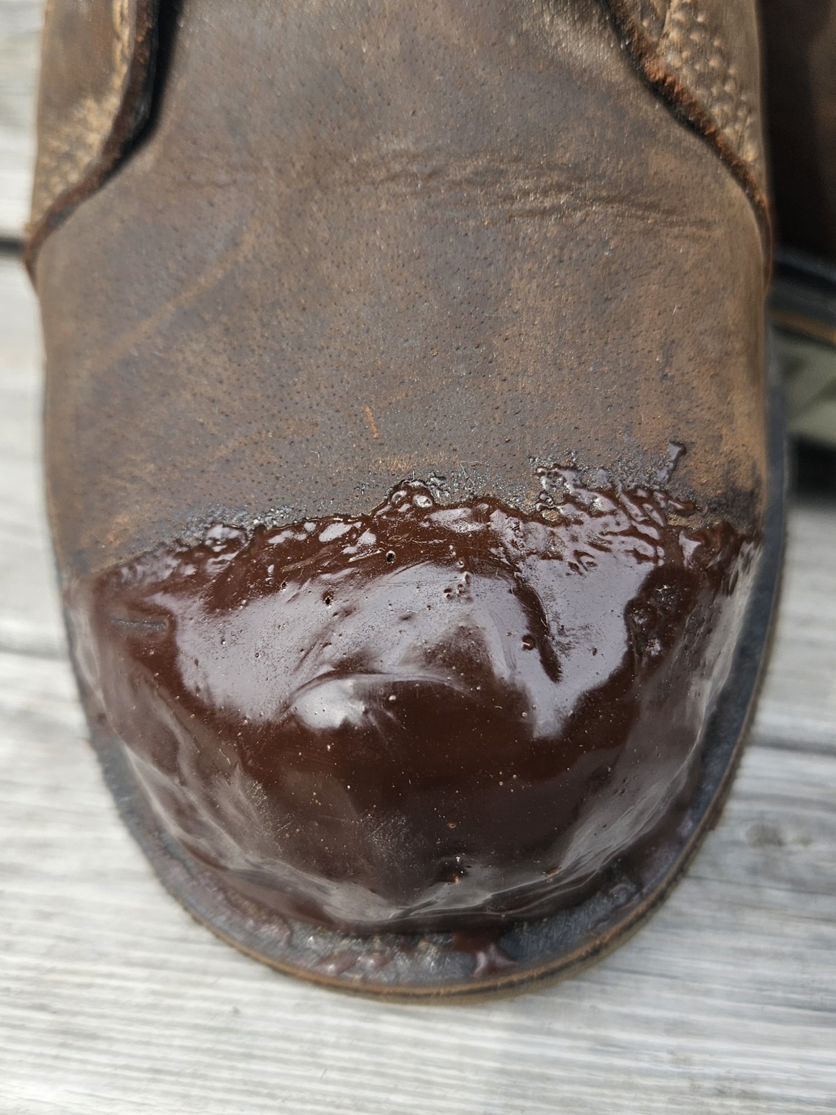 Danner steel yard 6″ ST boot 6 Mens 10.5 D Brown Tuff Toe Cover Lace Up 12531