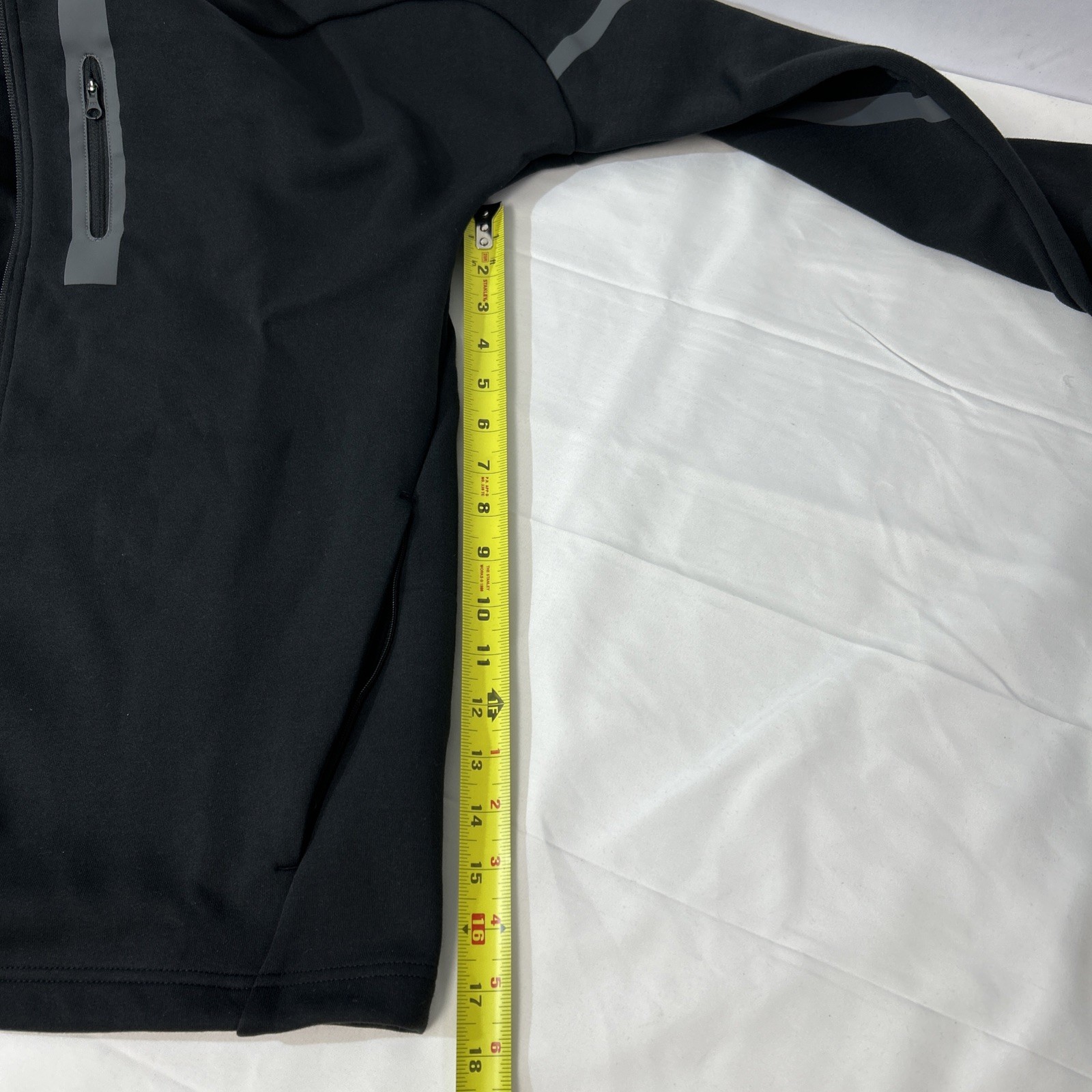 Adidas Hoodie Large Mens Black Gray Designed For Gameday Lifestyle Zip Slim Fit
