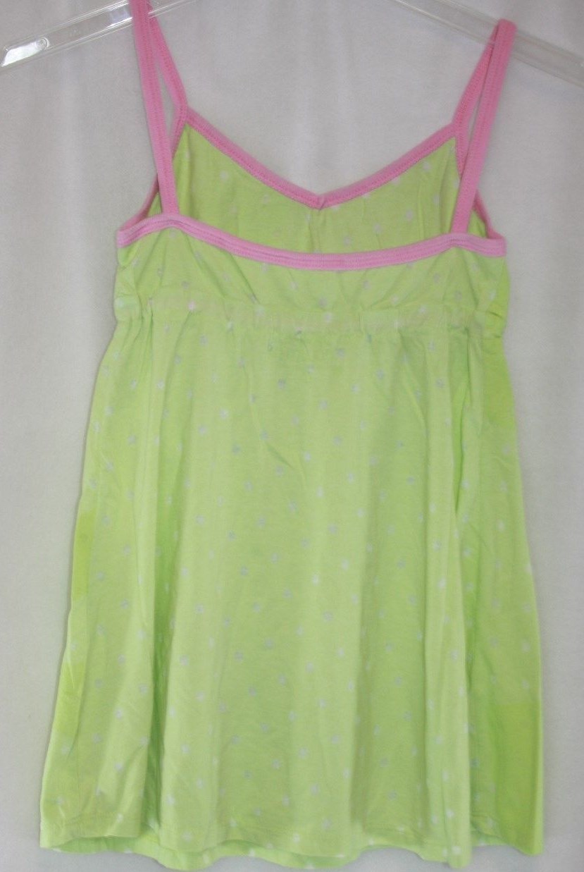 Womens Juniors David & Goliath Green Feeling Happy Rainbow Tank Top Cami w Bow